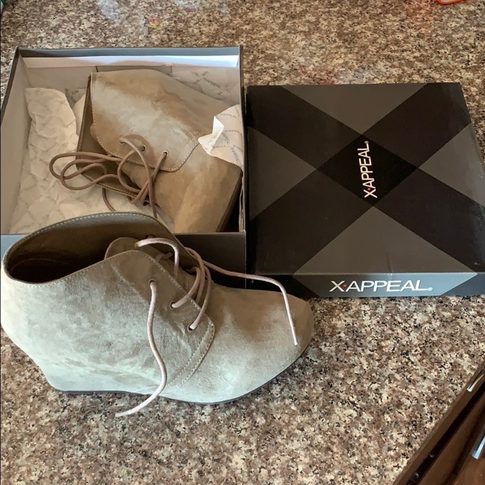 Grey booties
